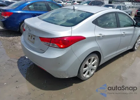 2013 Hyundai Elantra Limited из США, поврежденный, VIN 5NPDH4AEXDH232559